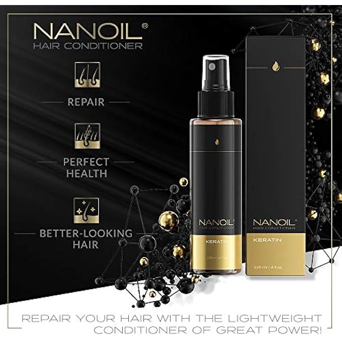 NANOIL KERATIN HAIR CONDITIONER 125ML - BI-PHASE HAIR CONDITIONER, REPAIR AND REGENERATION, STRENGTHENING OF WEAK HAIR, PERFECT HEALTH - Image 2